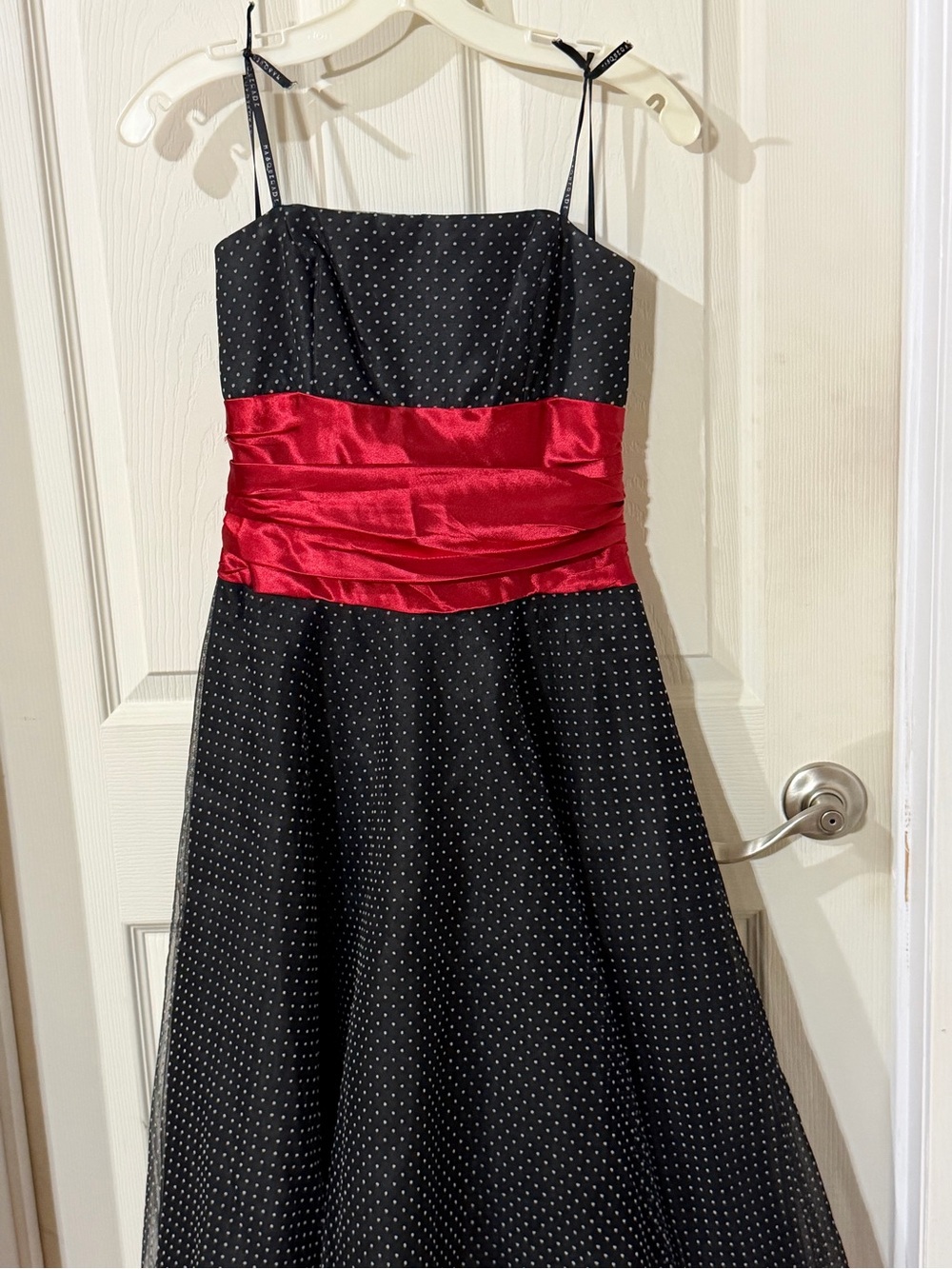 Masquerade Petticoat Black Polka Dot Strapless Petticoat Red Bounce Dress 5/6 S